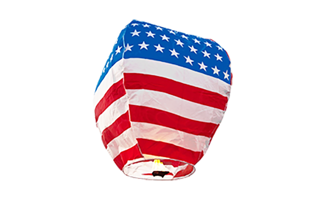 Sky Lantern - US Flag